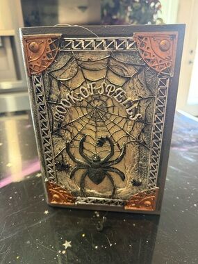 Halloween Decorative 'Book of Spells' Design Motion Activated with Sounds